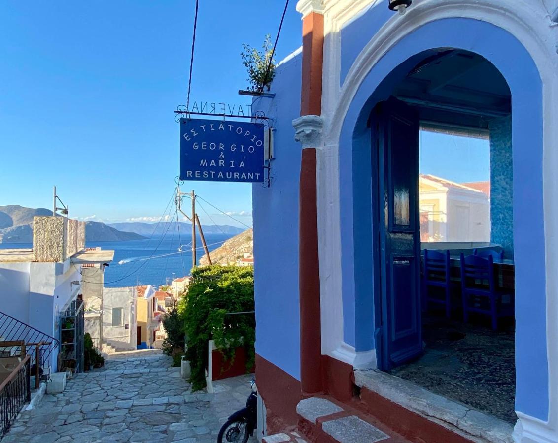 Little Blue In Chorio, Symi Villa Dış mekan fotoğraf